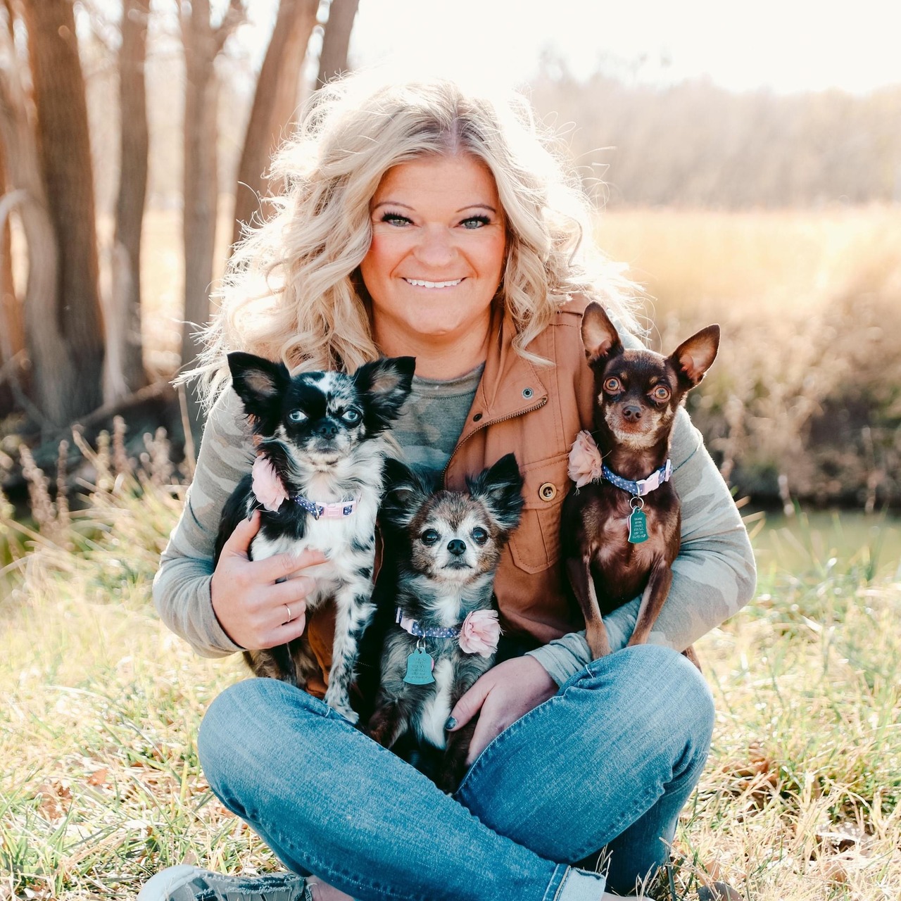 Mindy and pups
